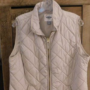 Old Navy Lady's Vest Size Large Beige